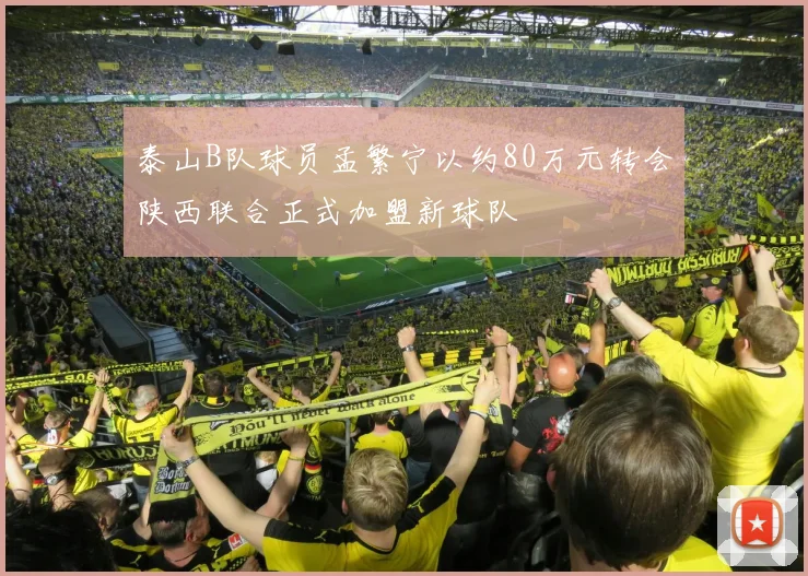 泰山B队球员孟繁宁以约80万元转会陕西联合正式加盟新球队