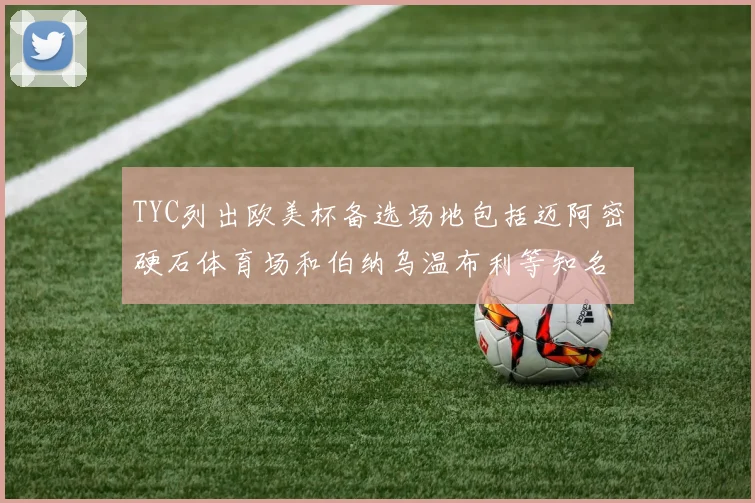 TYC列出欧美杯备选场地包括迈阿密硬石体育场和伯纳乌温布利等知名场馆